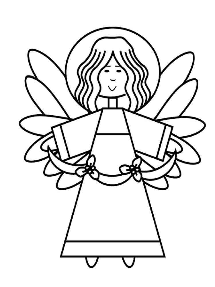 55 Angel Coloring Pages For Christmas 20