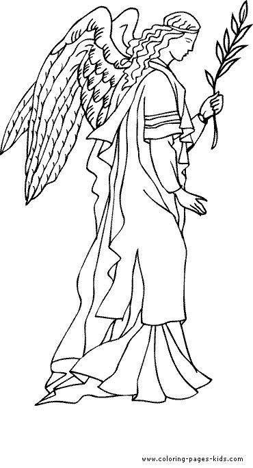 55 Angel Coloring Pages For Christmas 23