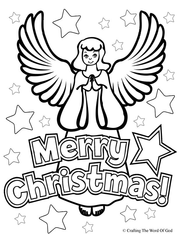 55 Angel Coloring Pages For Christmas 24