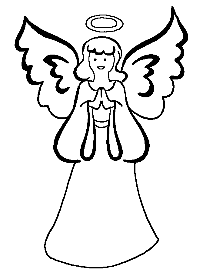 55 Angel Coloring Pages For Christmas 30