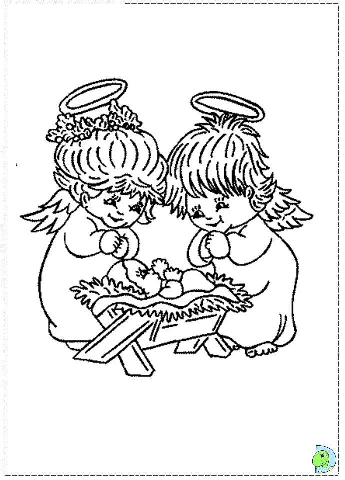 55 Angel Coloring Pages For Christmas 33