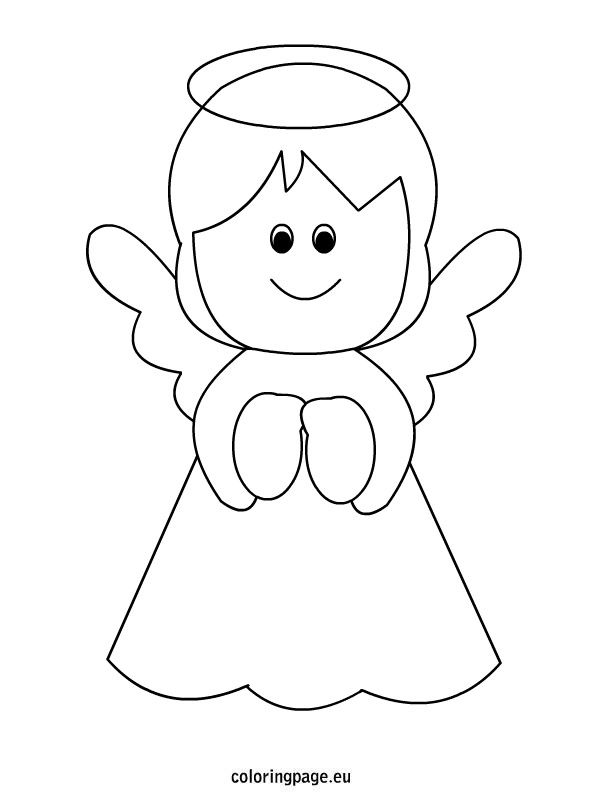 55 Angel Coloring Pages For Christmas 40