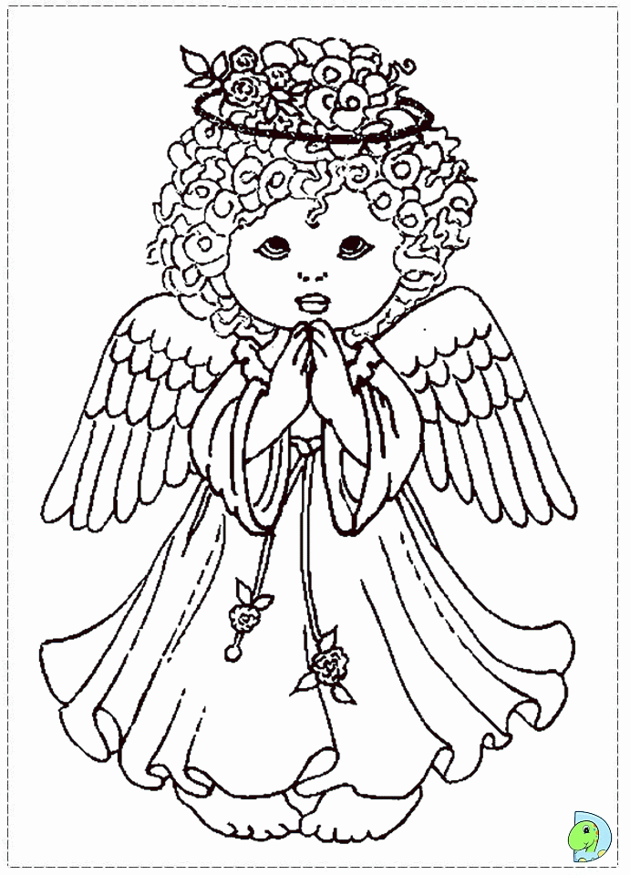 55 Angel Coloring Pages For Christmas 71