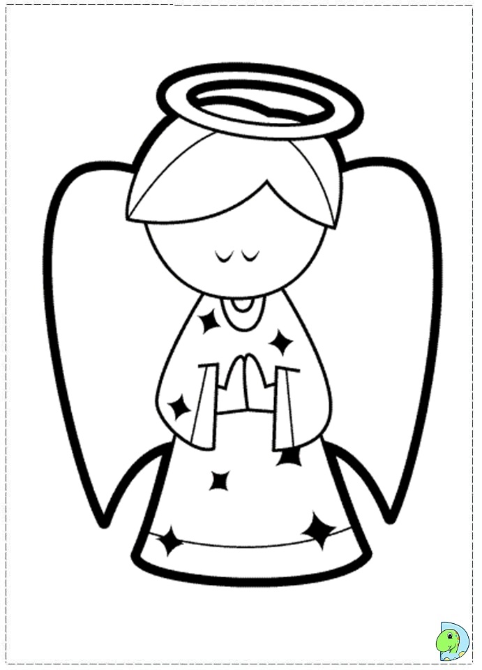 55 Angel Coloring Pages For Christmas 74