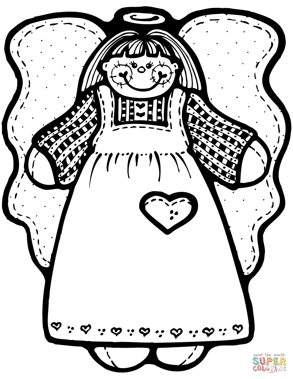 55 Angel Coloring Pages For Christmas 75