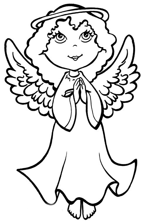 55 Angel Coloring Pages For Christmas 83