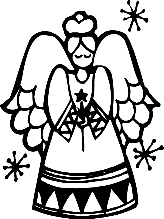 55 Angel Coloring Pages For Christmas 84