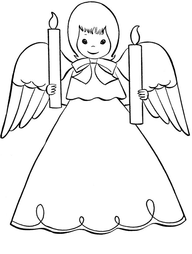 55 Angel Coloring Pages For Christmas 86