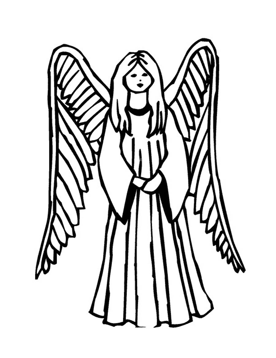 55 Angel Coloring Pages For Christmas 88