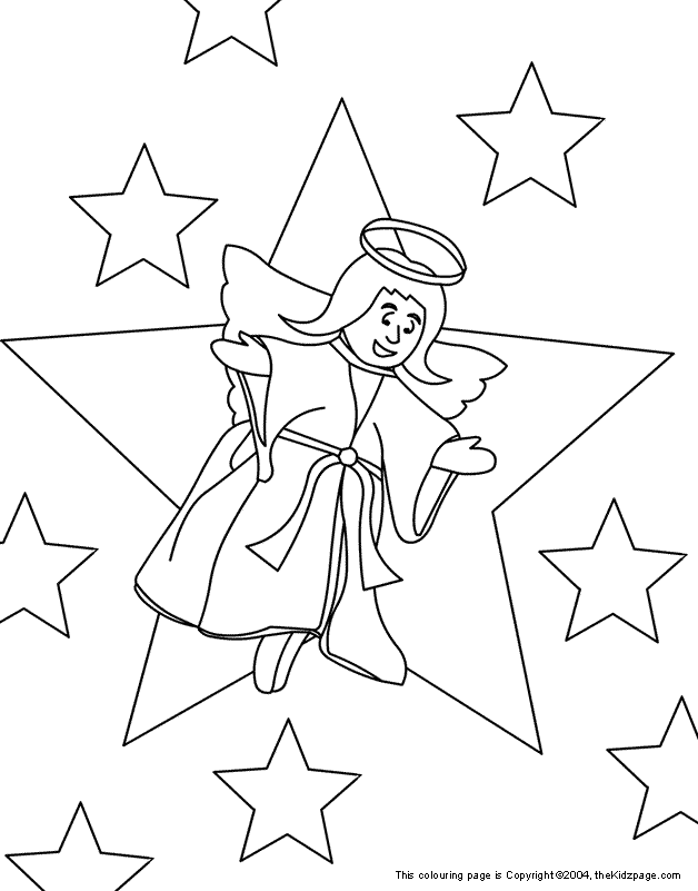 55 Angel Coloring Pages For Christmas 89