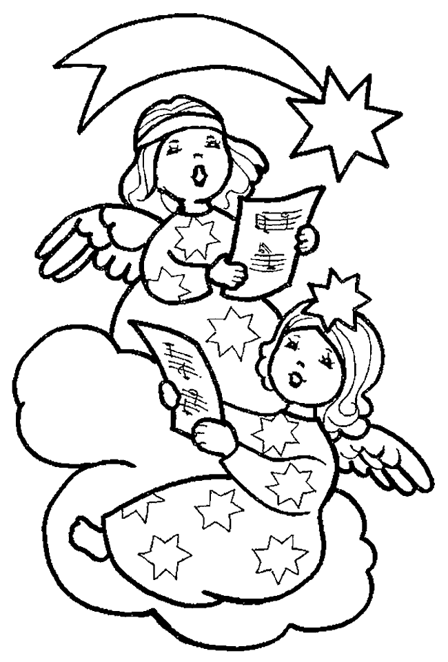 55 Angel Coloring Pages For Christmas 90