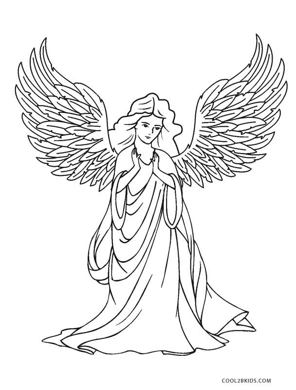 55 Angel Coloring Pages For Christmas 92