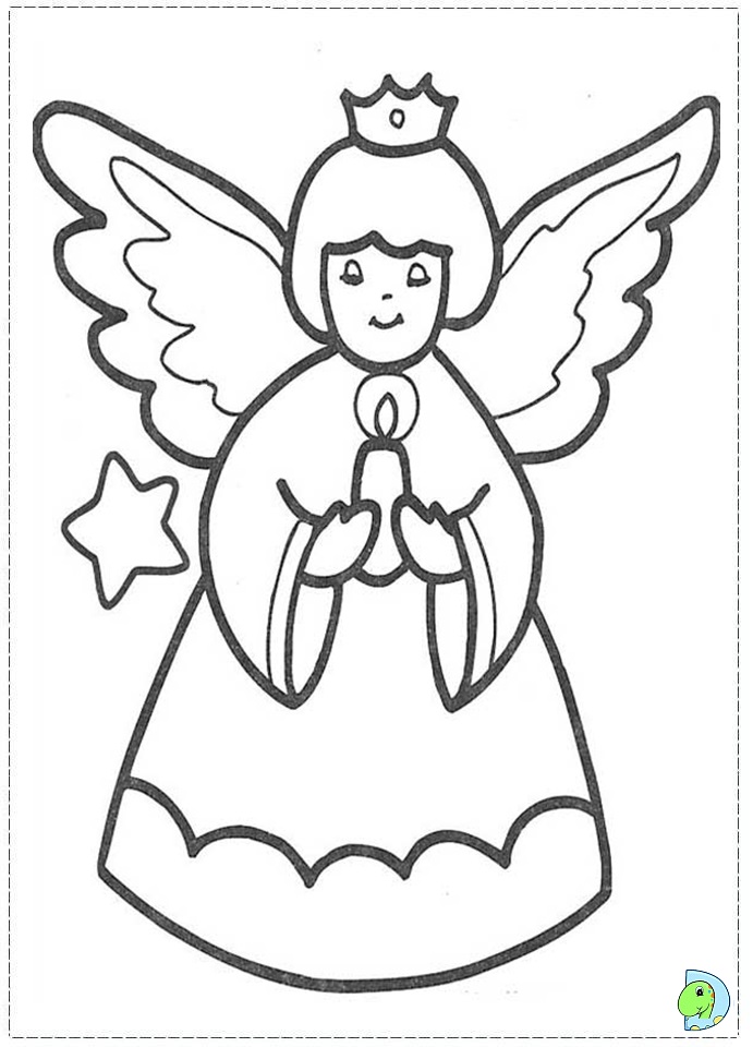 55 Angel Coloring Pages For Christmas 93