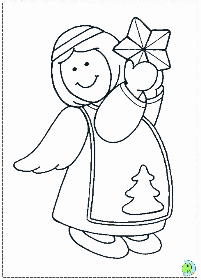 55 Angel Coloring Pages For Christmas 95