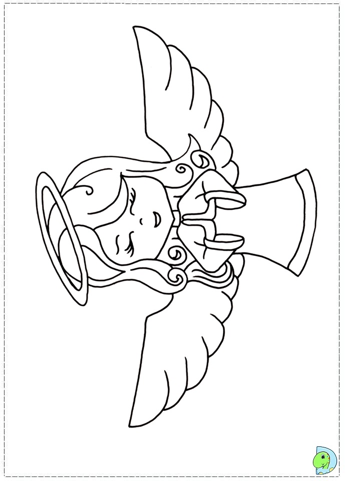 55 Angel Coloring Pages For Christmas 97