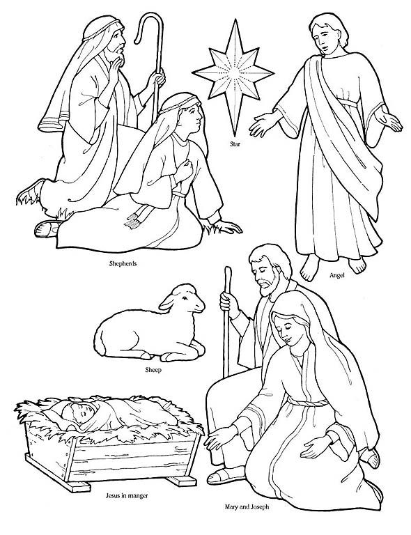 65 Nativity Coloring Sheets 19