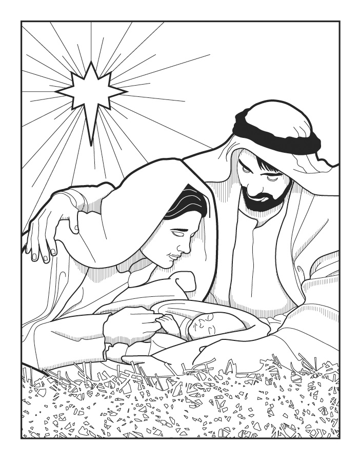 65 Nativity Coloring Sheets 20