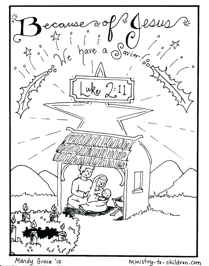 65 Nativity Coloring Sheets 22