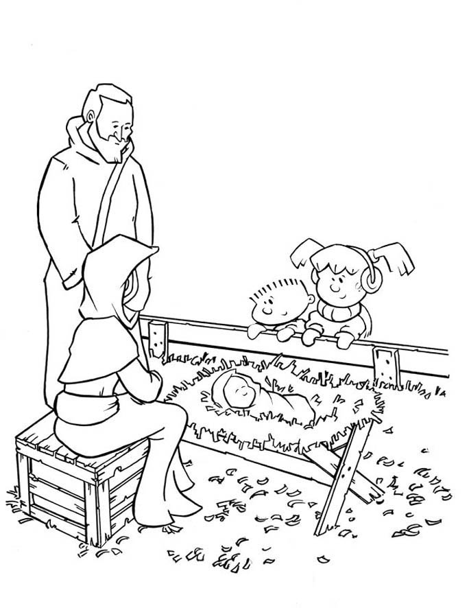 65 Nativity Coloring Sheets 23