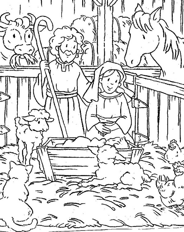 65 Nativity Coloring Sheets 24