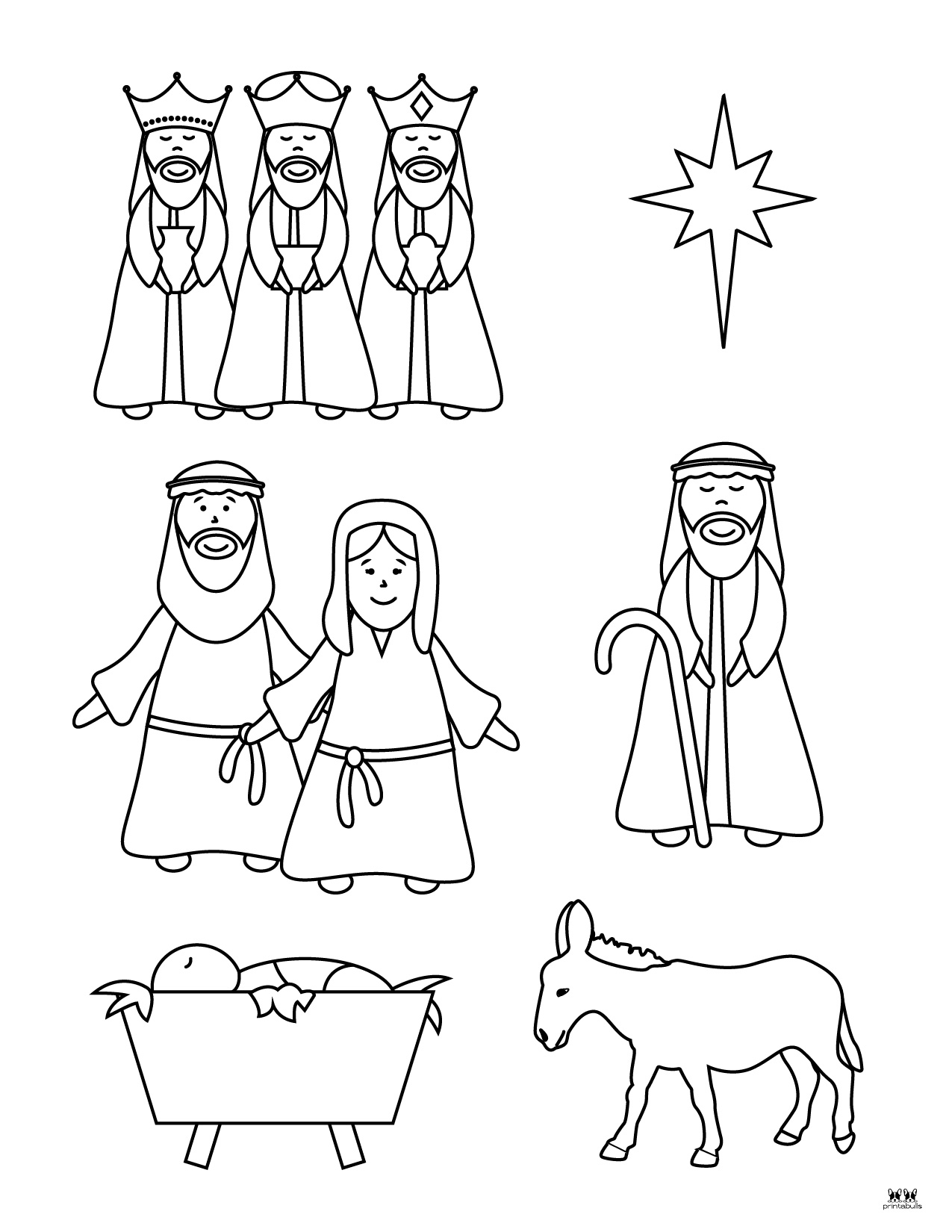 65 Nativity Coloring Sheets 25