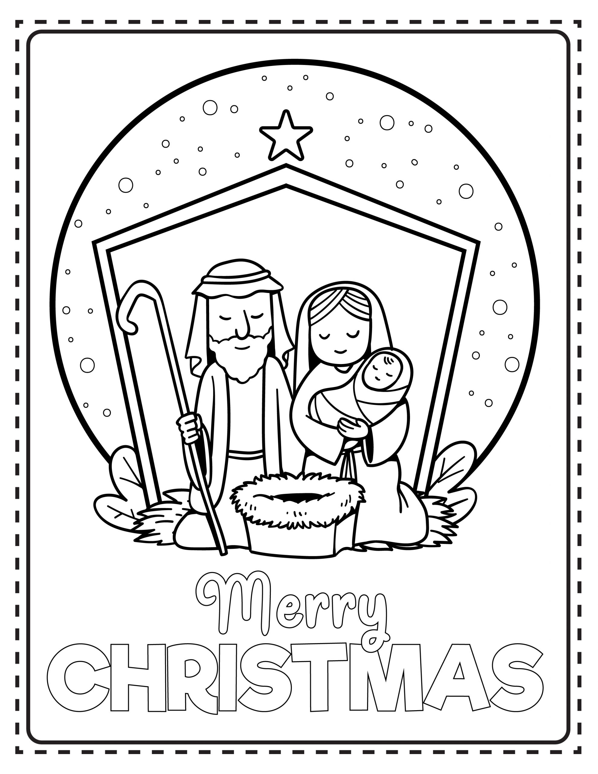 65 Nativity Coloring Sheets 26