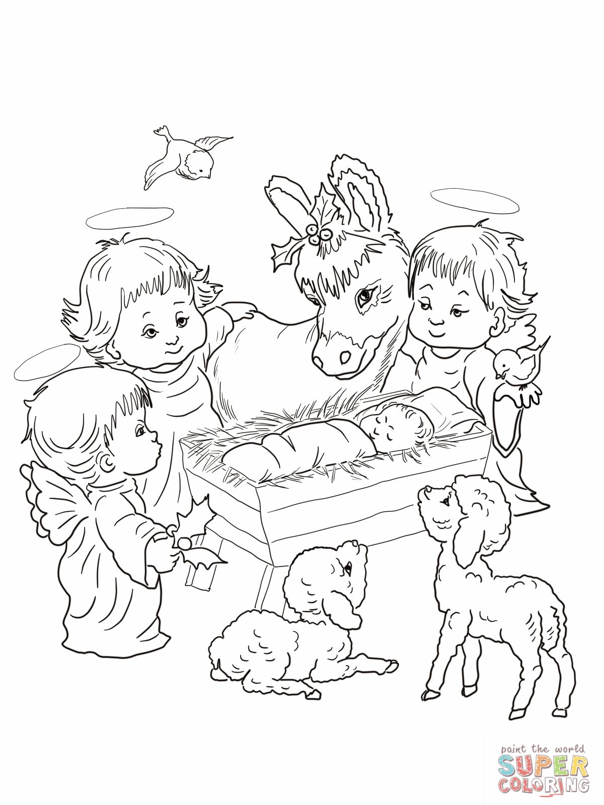 65 Nativity Coloring Sheets 32