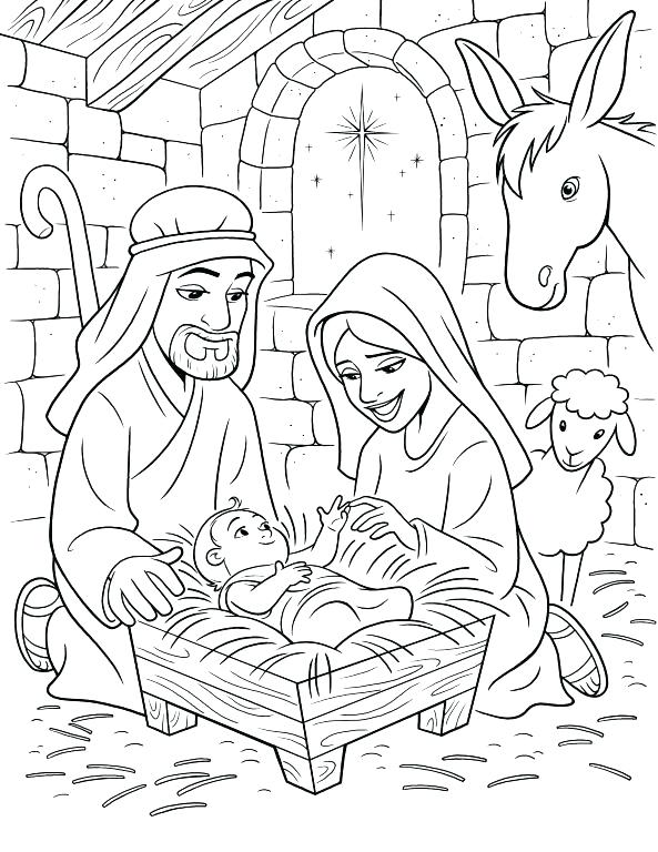 65 Nativity Coloring Sheets 33