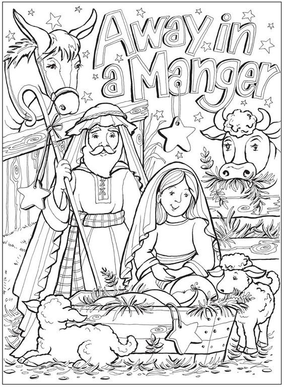 65 Nativity Coloring Sheets 42