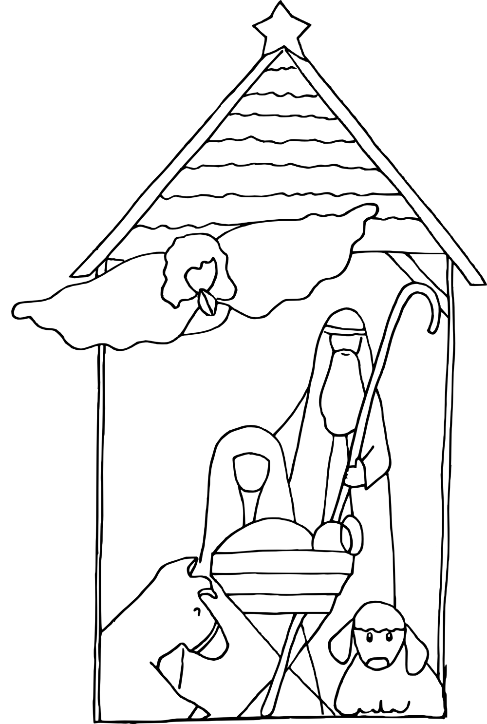 65 Nativity Coloring Sheets 43