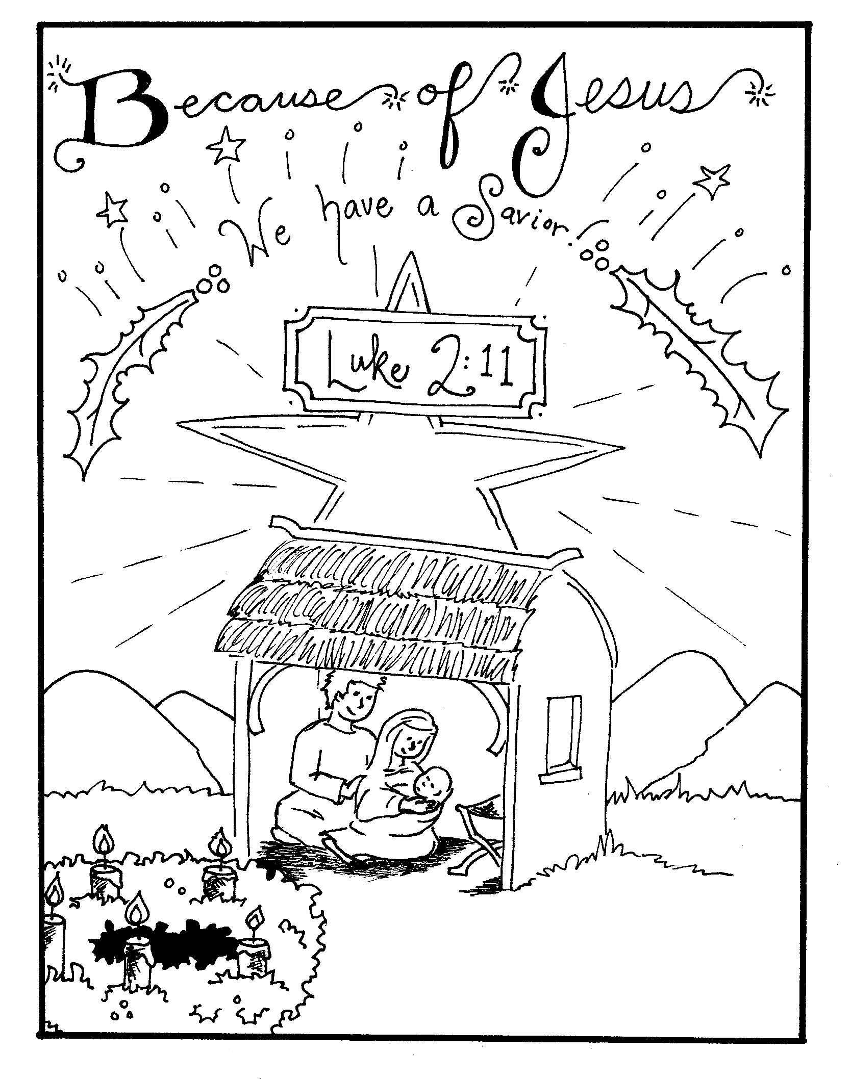 65 Nativity Coloring Sheets 44