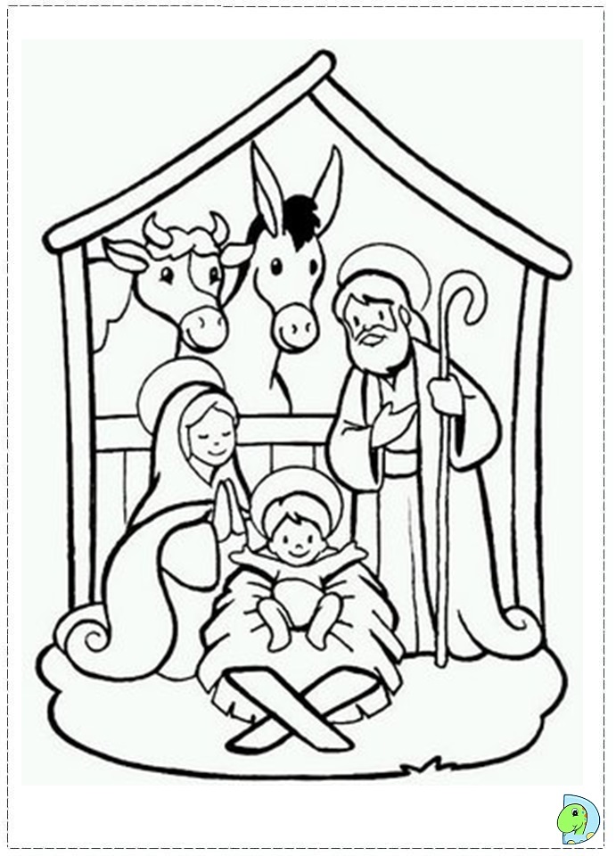 65 Nativity Coloring Sheets 49