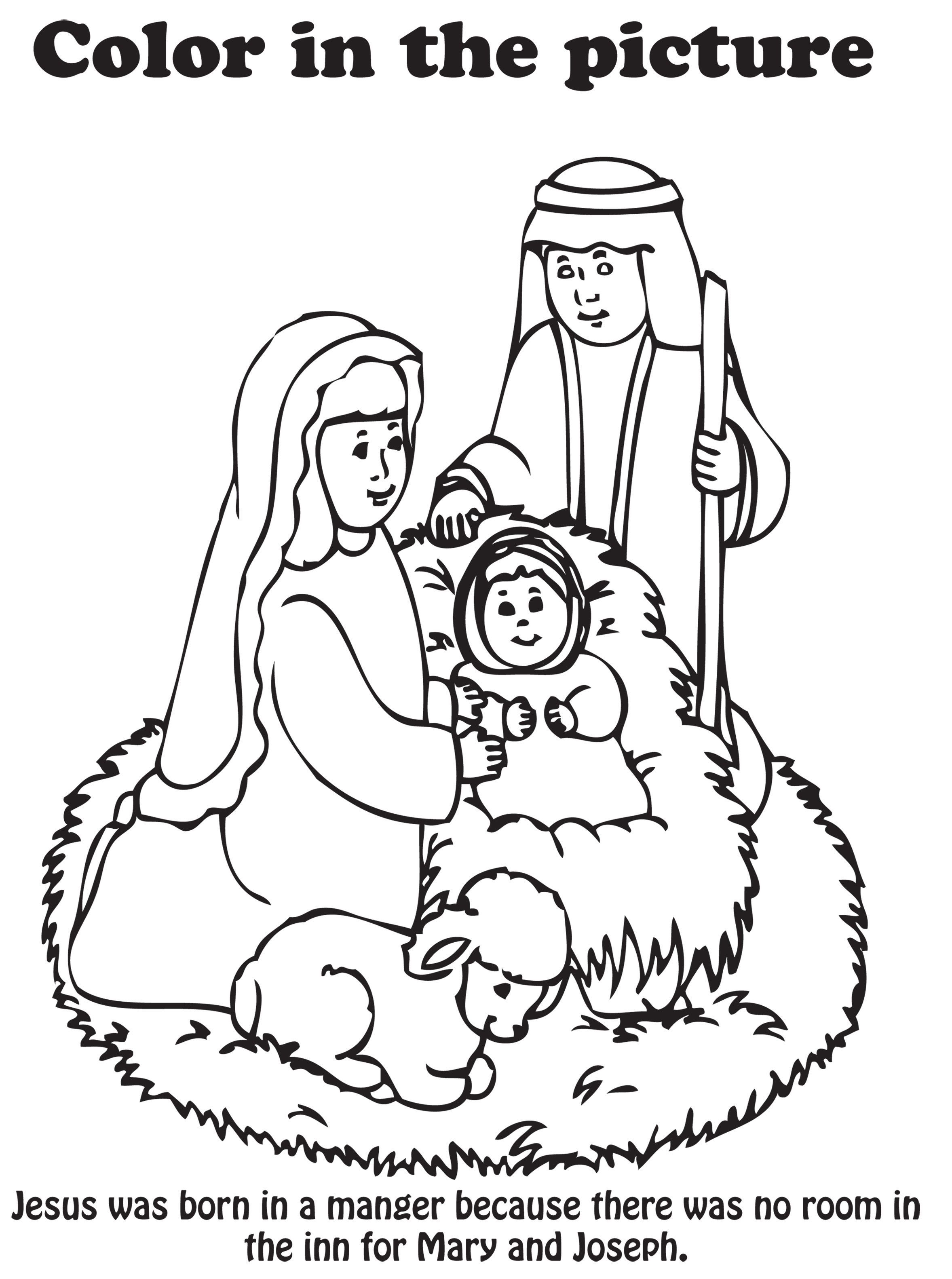 65 Nativity Coloring Sheets 50