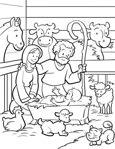 65 Nativity Coloring Sheets 51