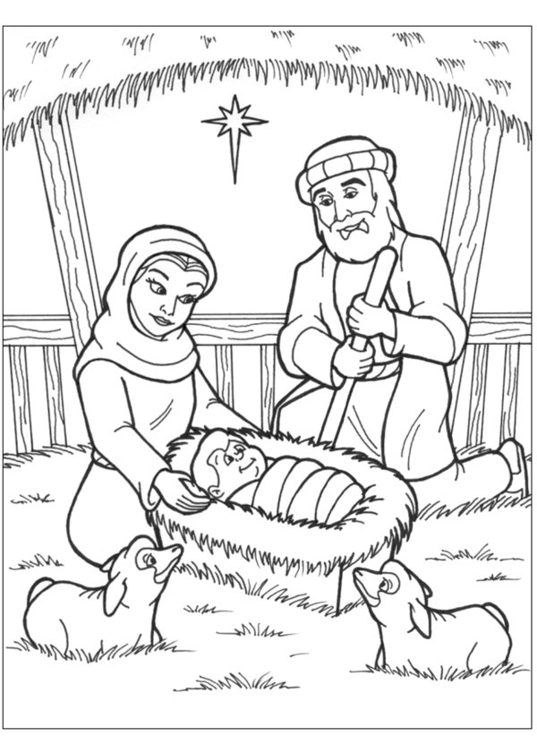 65 Nativity Coloring Sheets 62