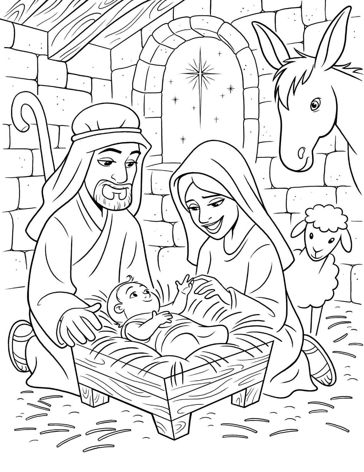 65 Nativity Coloring Sheets 71