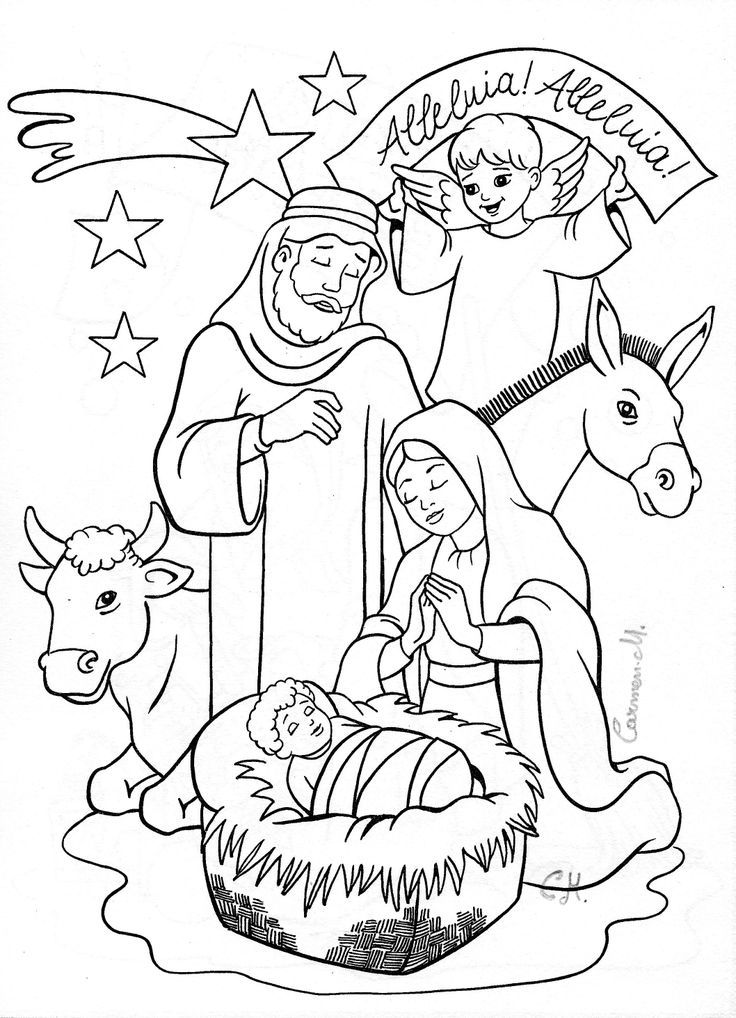 65 Nativity Coloring Sheets 73