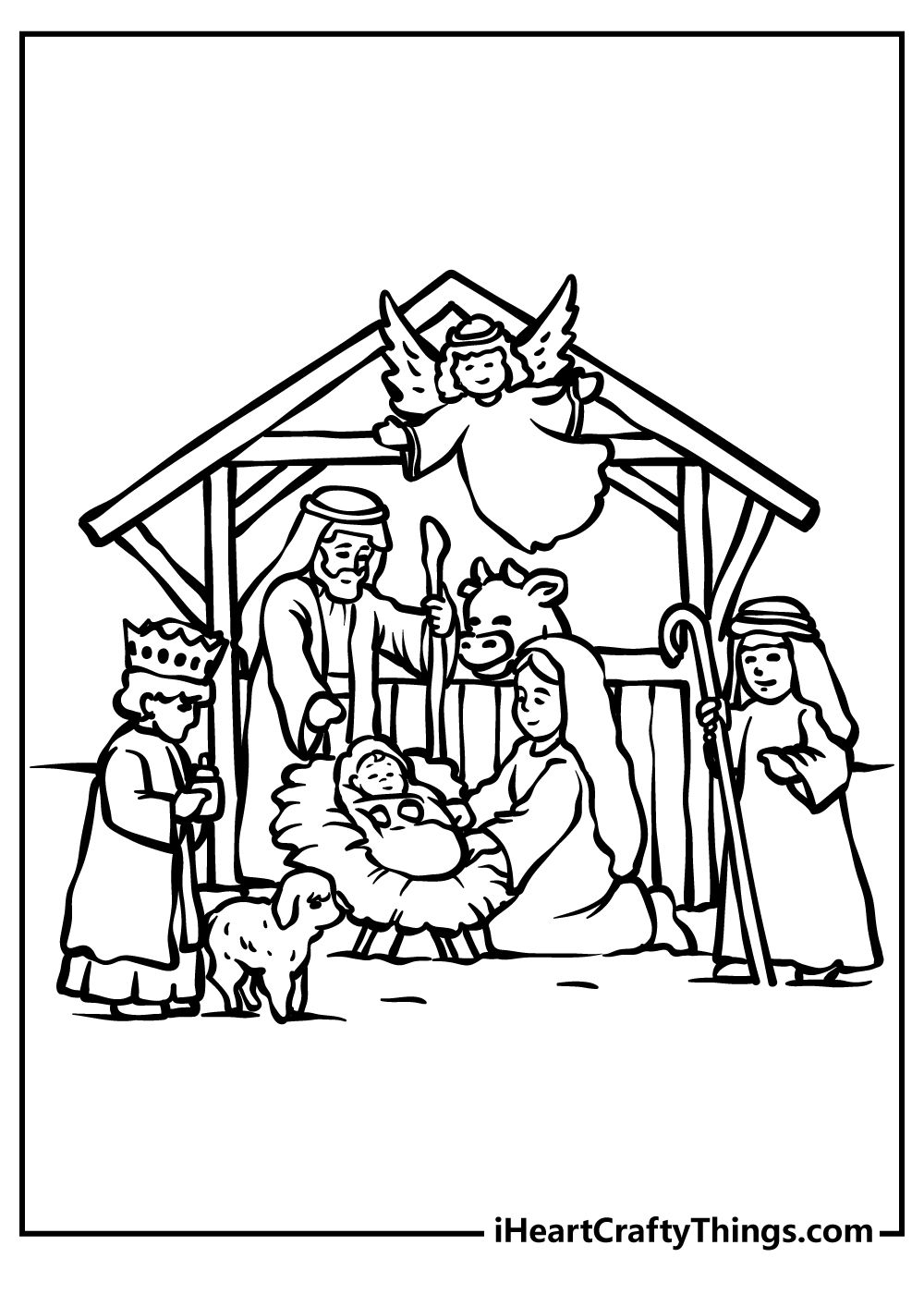 65 Nativity Coloring Sheets 75