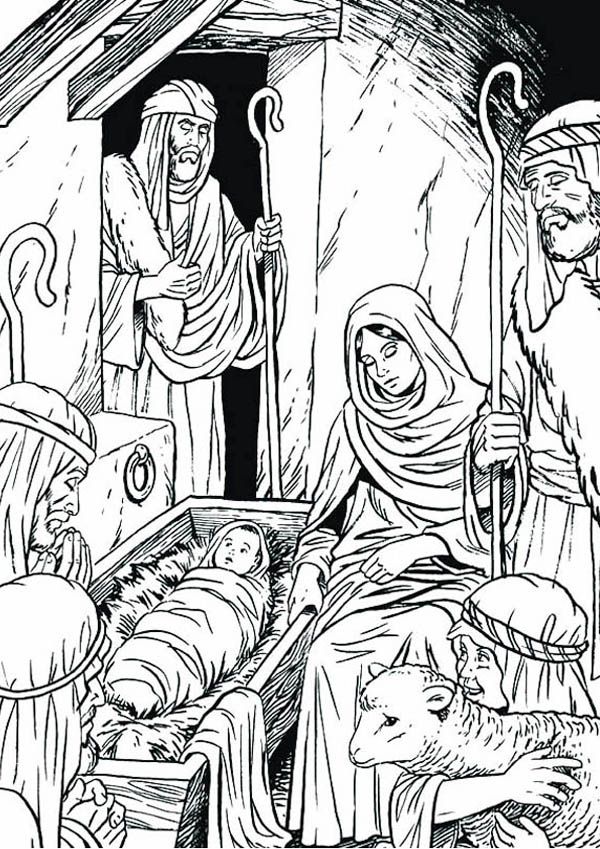 65 Nativity Coloring Sheets 77