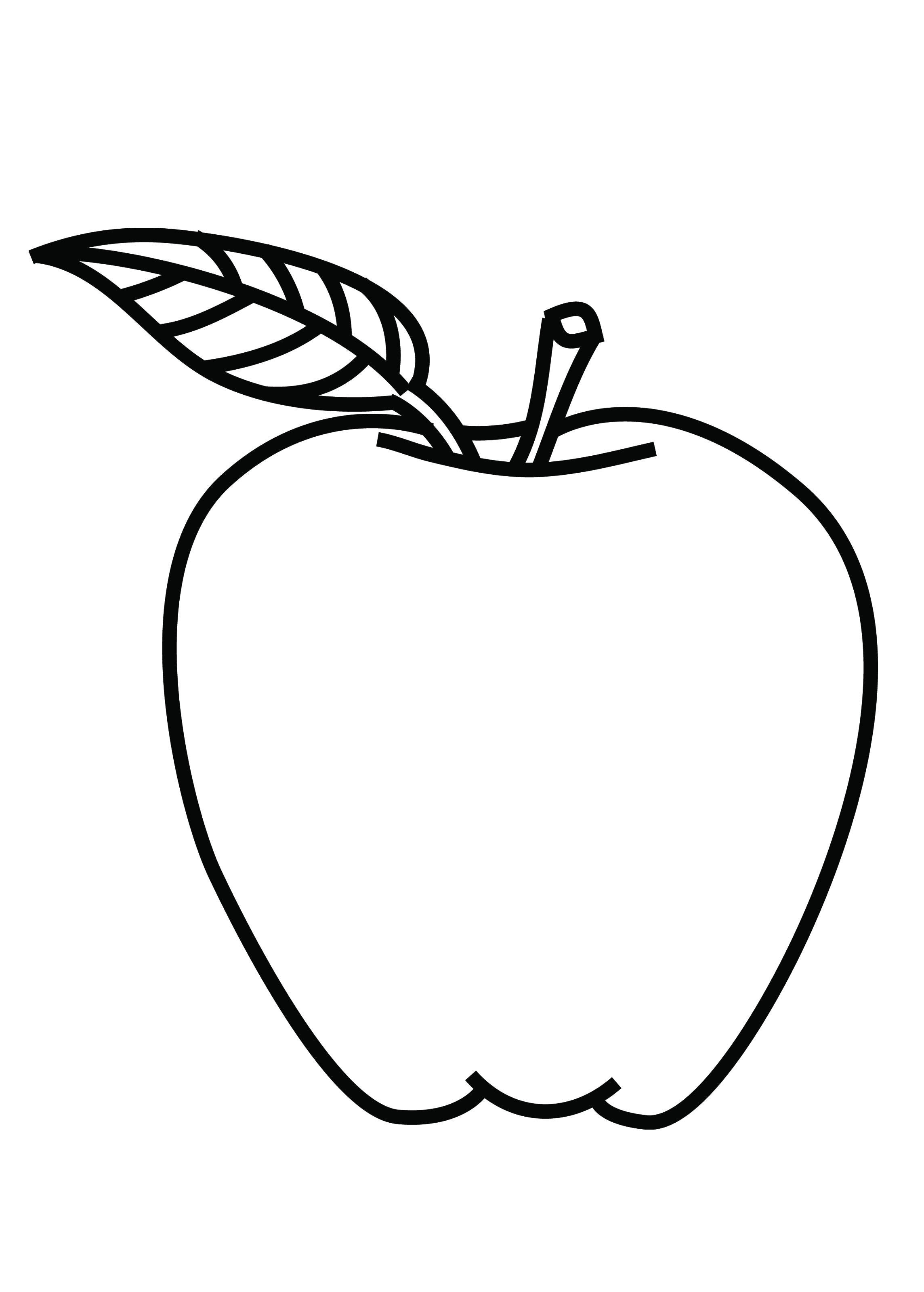 Apple Coloring Picture 11