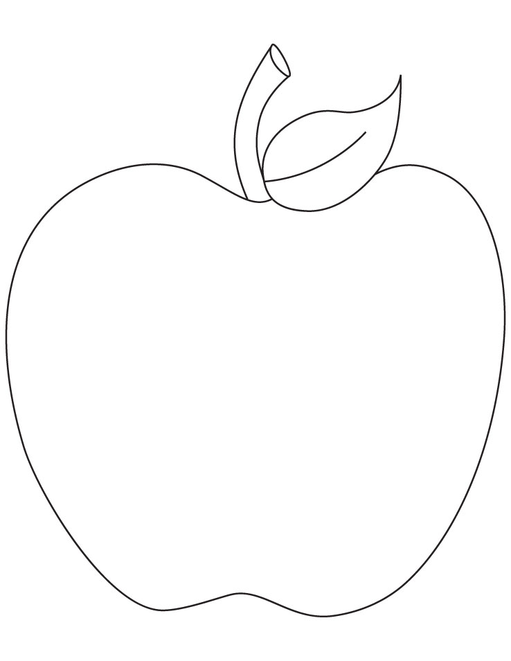 Apple Coloring Picture 12