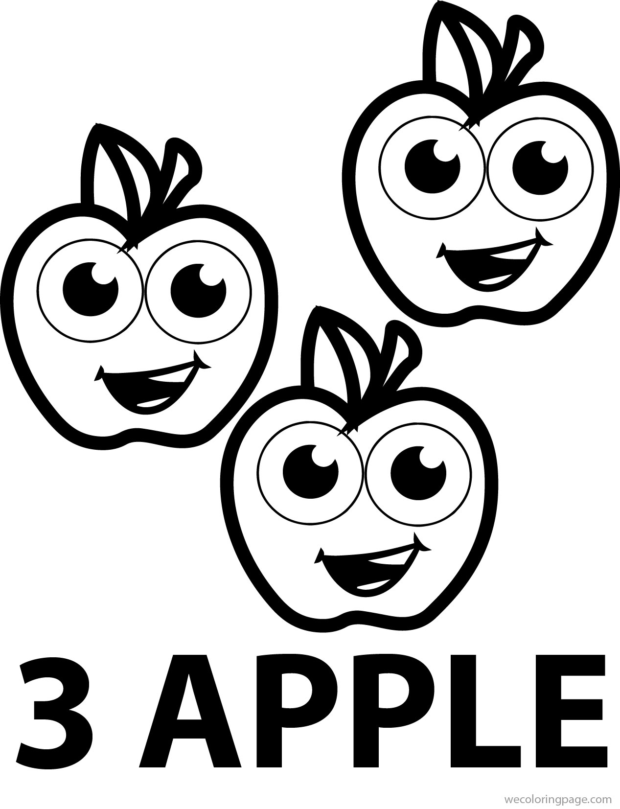 Apple Coloring Picture 14