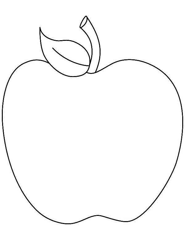 Apple Coloring Picture 15