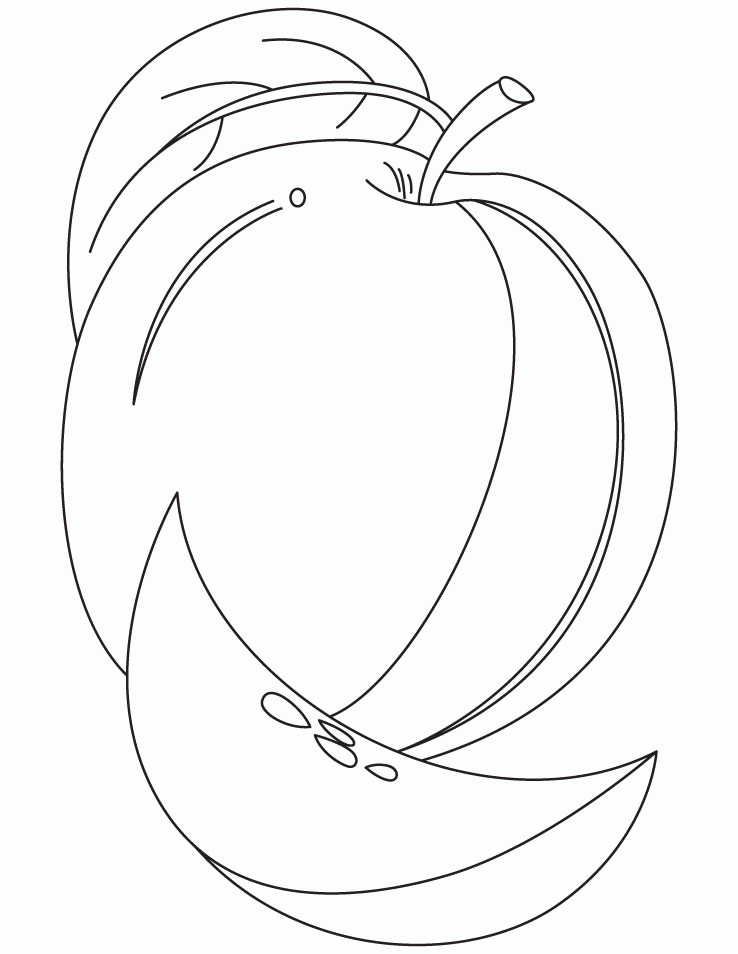 Apple Coloring Picture 16