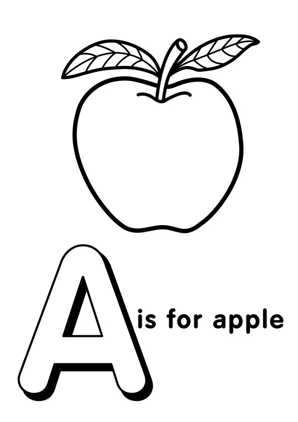 Apple Coloring Picture 21