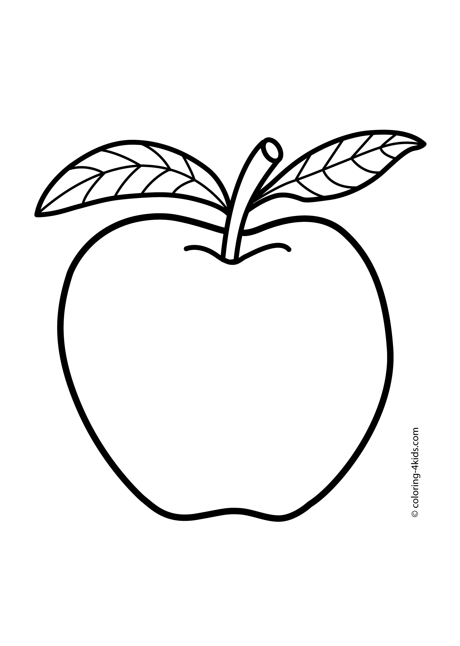 Apple Coloring Picture 22