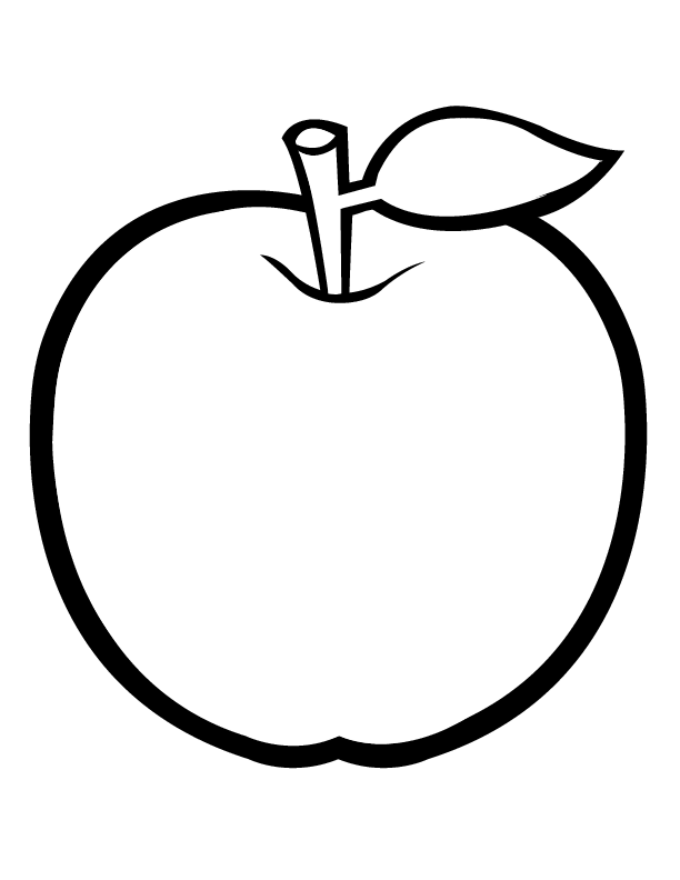 Apple Coloring Picture 23