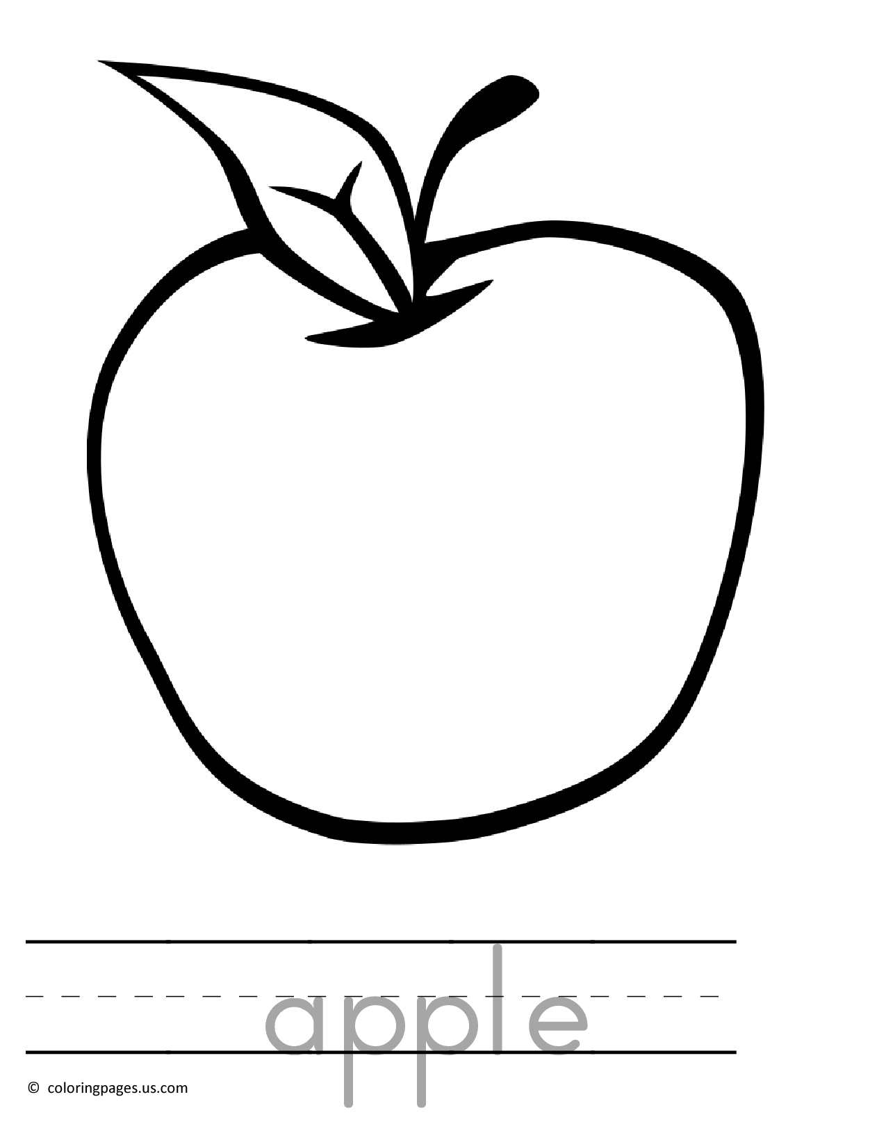 Apple Coloring Picture 26