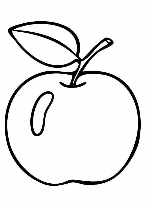 Apple Coloring Picture 28