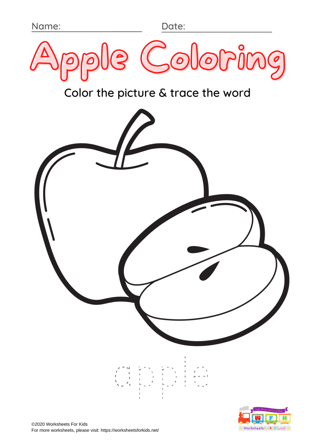 Apple Coloring Picture 30